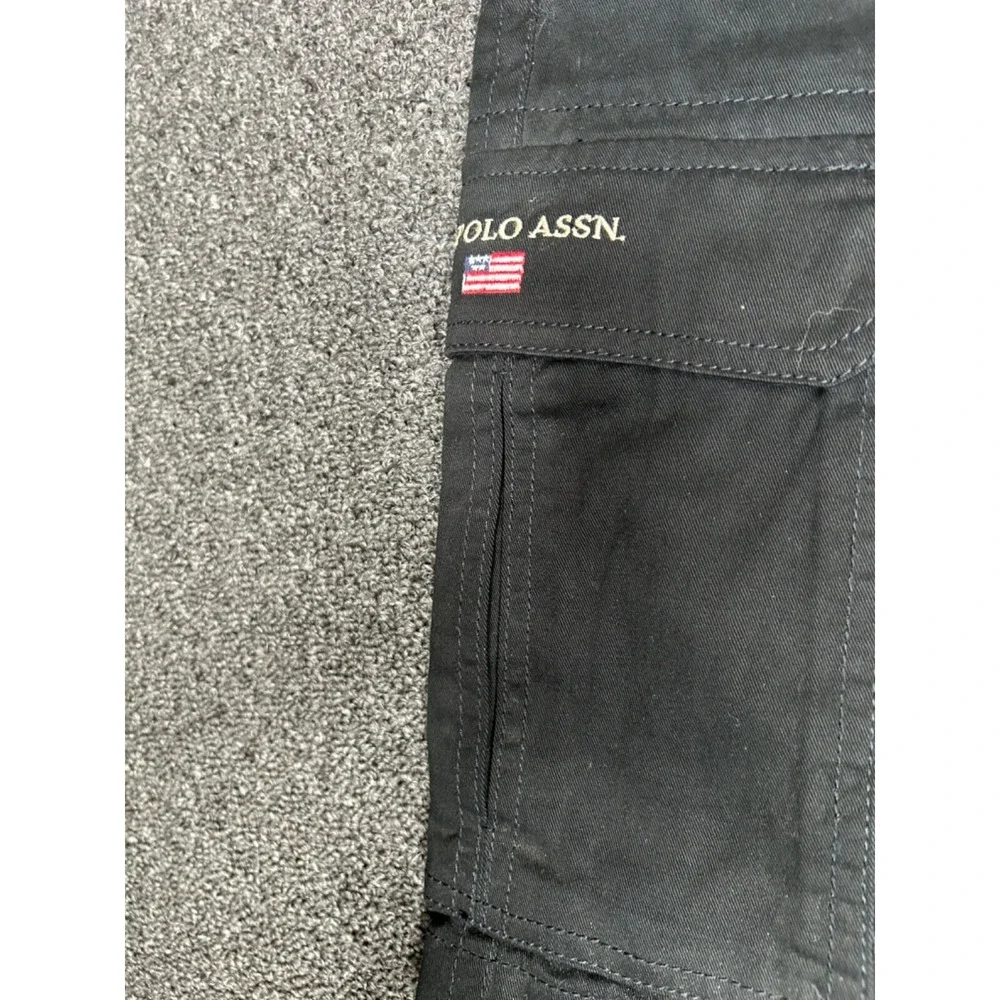 Mens‎ US Polo Assn Black Cargo Shorts Mens Size 40 New NWT